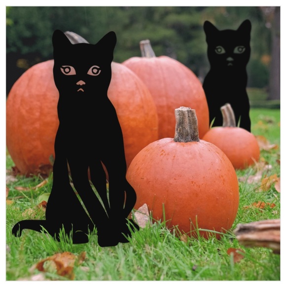 Cat Lady Box - Black Cat Garden stake NIP - Picture 1 of 6